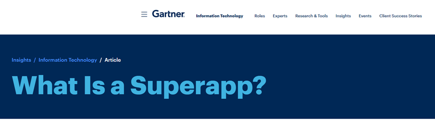 Gartner：什么是超級應(yīng)用程序？